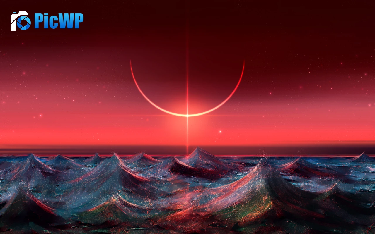 Ocean Speed paint 3K PC Wallpaper
