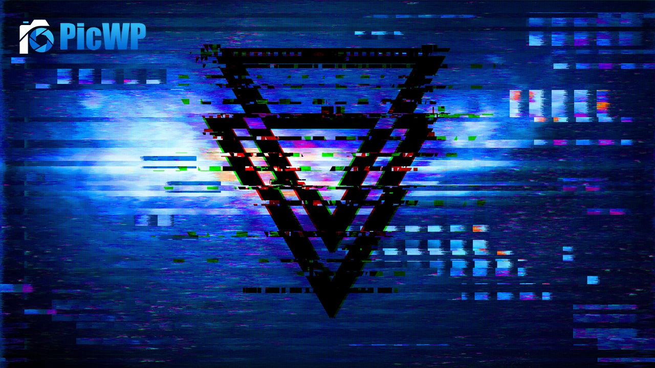 Glitch art Triangles 4K PC Wallpaper