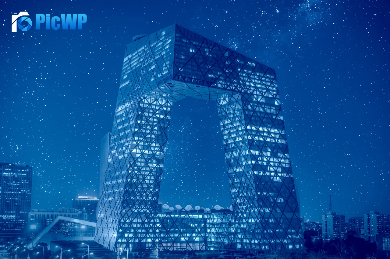 CCTV headquarters Beijing 4K PC Wallpaper