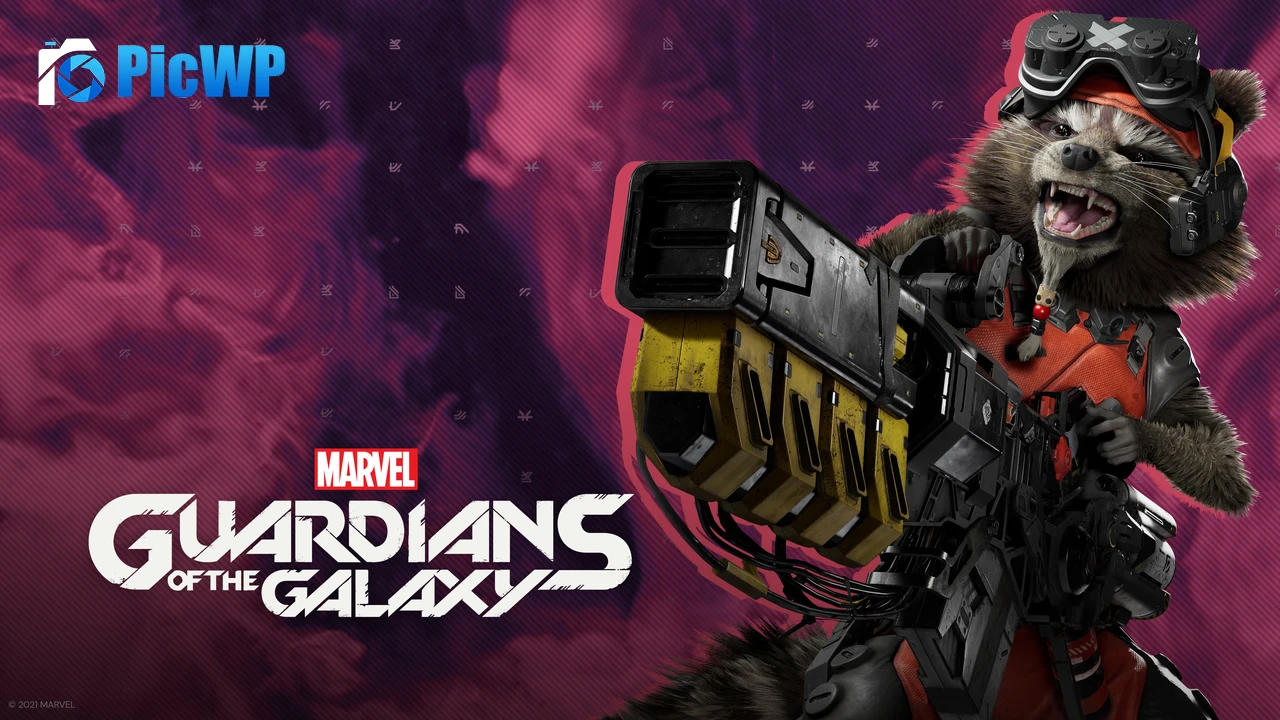 Rocket Raccoon Marvel's Guardians of the Galaxy 4K PC Wallpaper