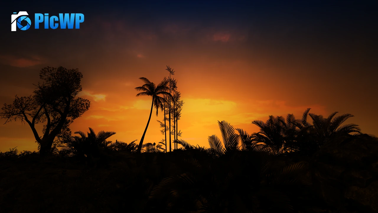 Countryside Sunset 4K PC Wallpaper
