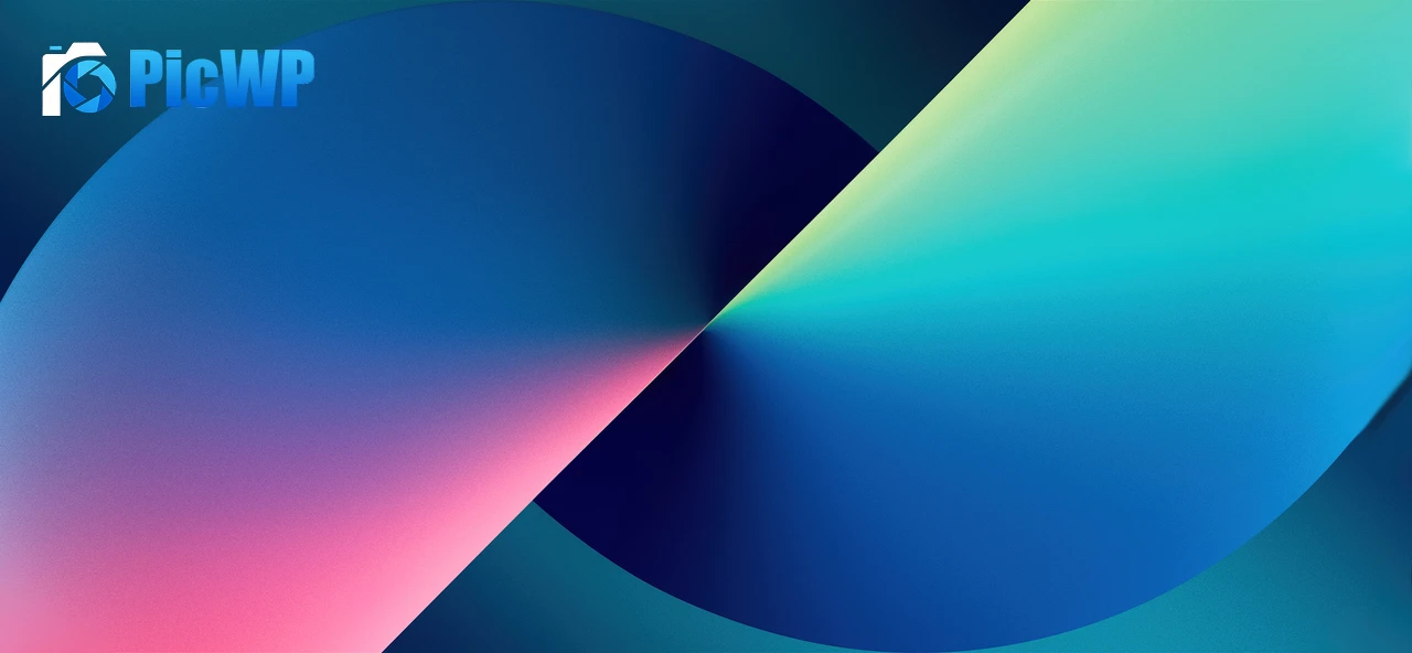 iPhone 13 Blue 5K Wide Wallpaper