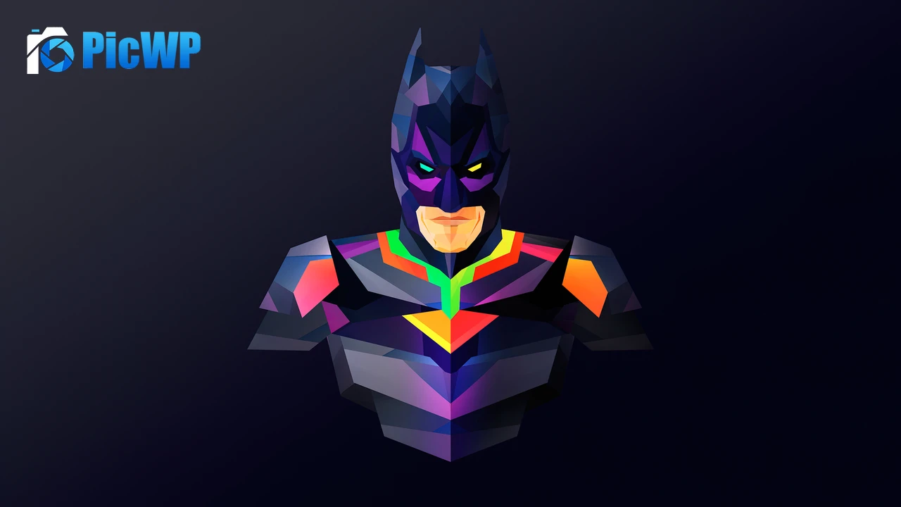 Batman Low poly 4K PC Wallpaper