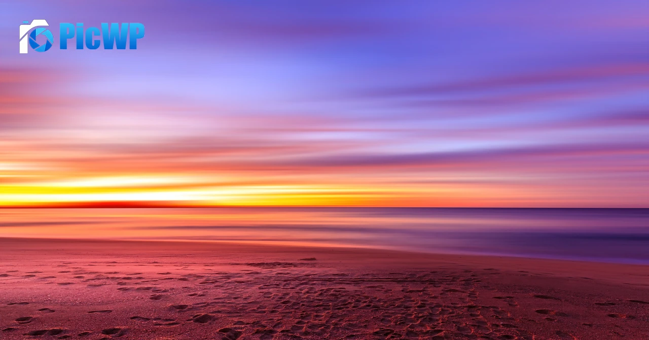 Seashore Sunset 5K PC Wallpaper