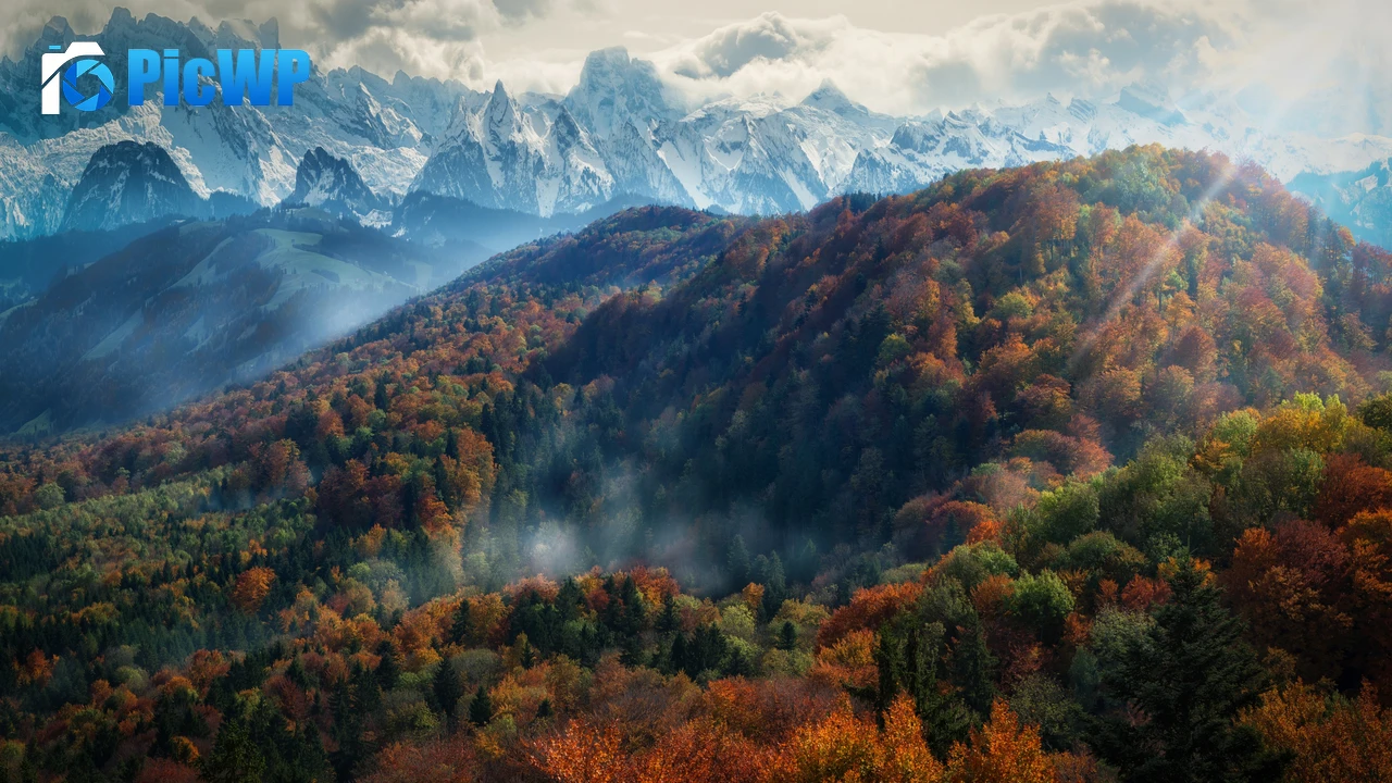 Alps mountains Autumn 4K PC Wallpaper