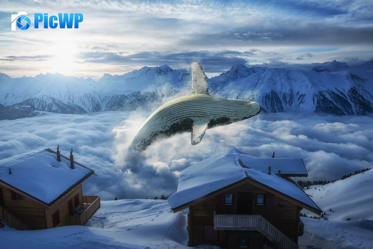 Whale Mountain range 2K PC Wallpaper