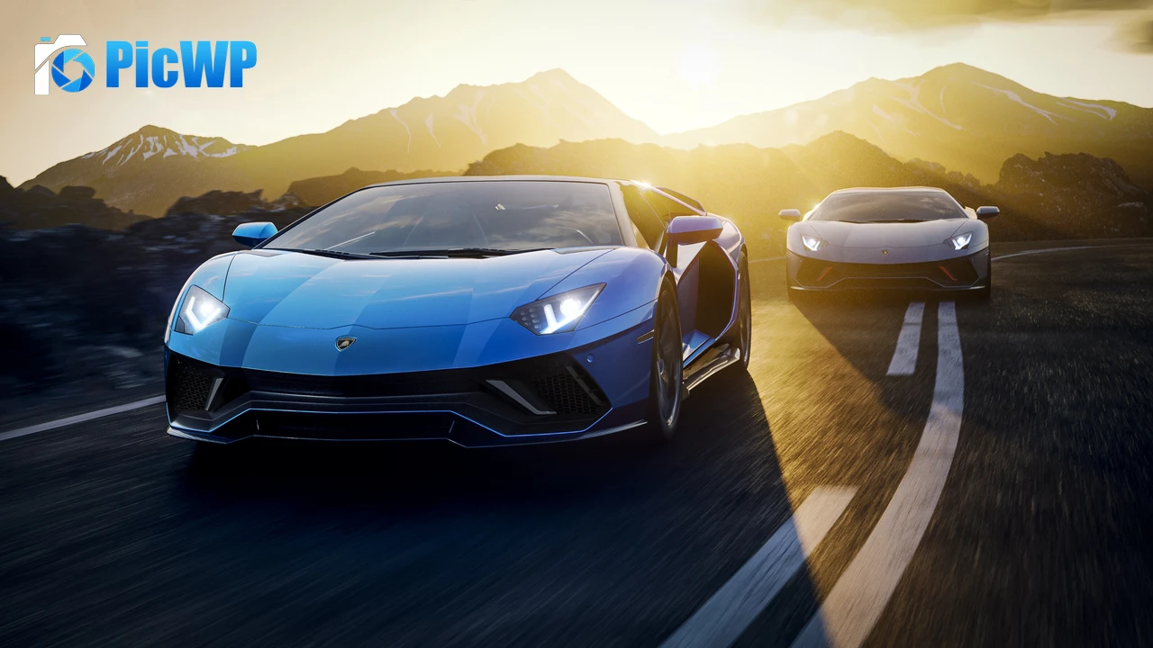 Lamborghini Aventador LP 780-4 Ultimae Racing cars 4K PC Wallpaper