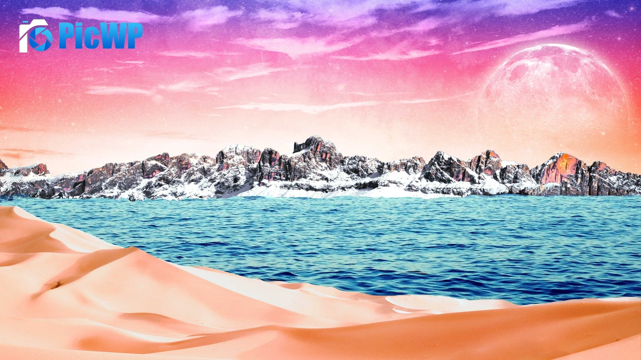 Mountains Desert 4K PC Wallpaper