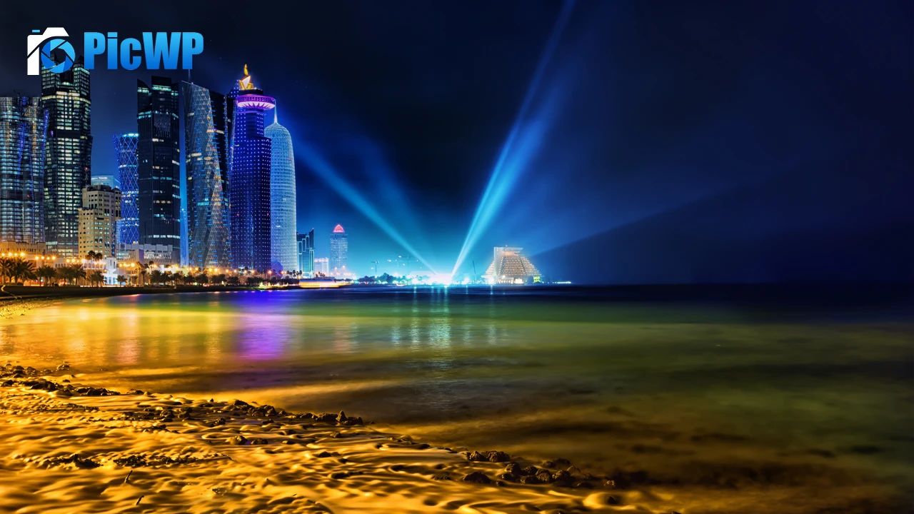 Doha Skyline Qatar 4K PC Wallpaper