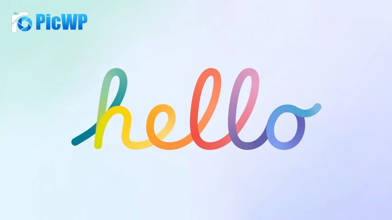Hello Typography 4K PC Wallpaper