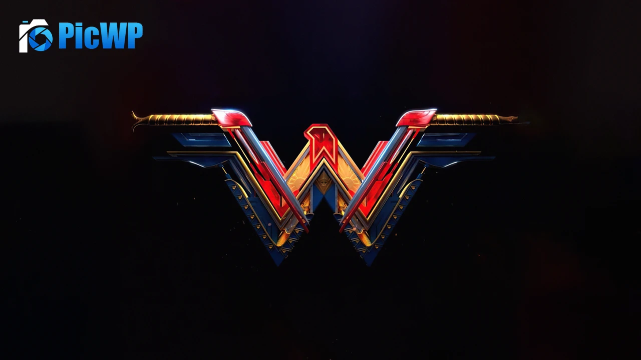 Wonder Woman Black background 4K PC Wallpaper