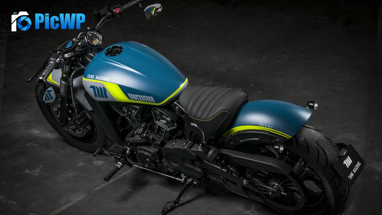 Indian Scout Bobber Sixty Neon 4K PC Wallpaper