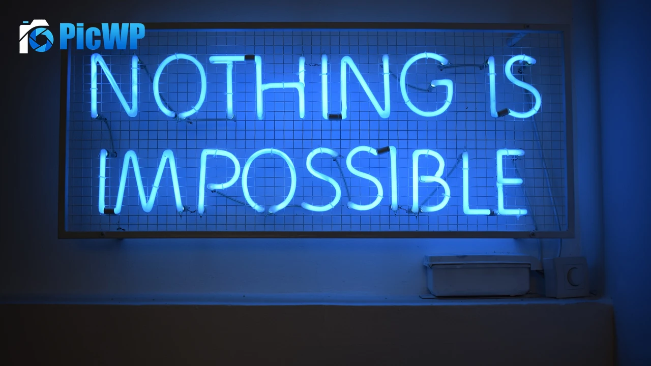 Nothing is Impossible Neon sign 4K PC Wallpaper
