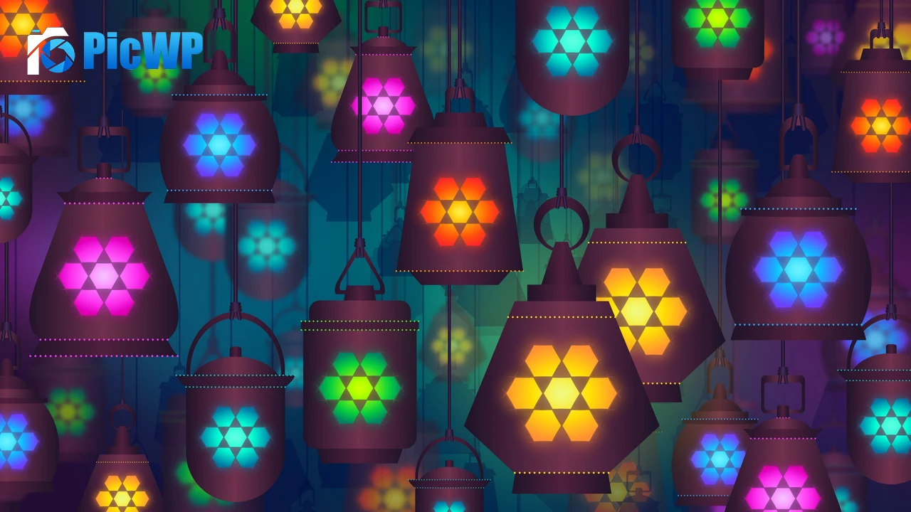Lanterns Lamps 4K PC Wallpaper