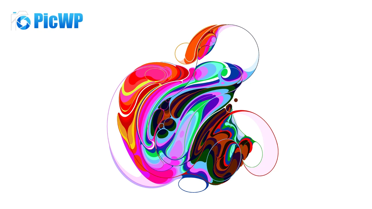 Apple Liquid art 4K PC Wallpaper