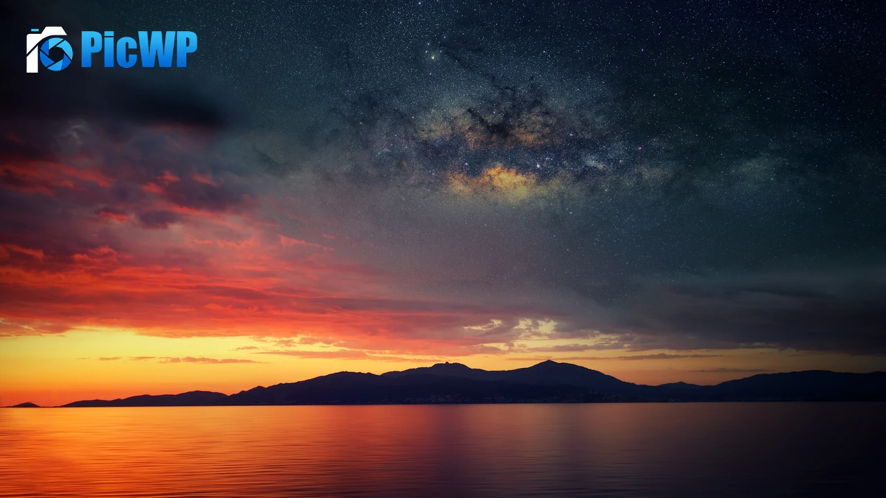 Corsica Island Sunset Orange 4K PC Wallpaper
