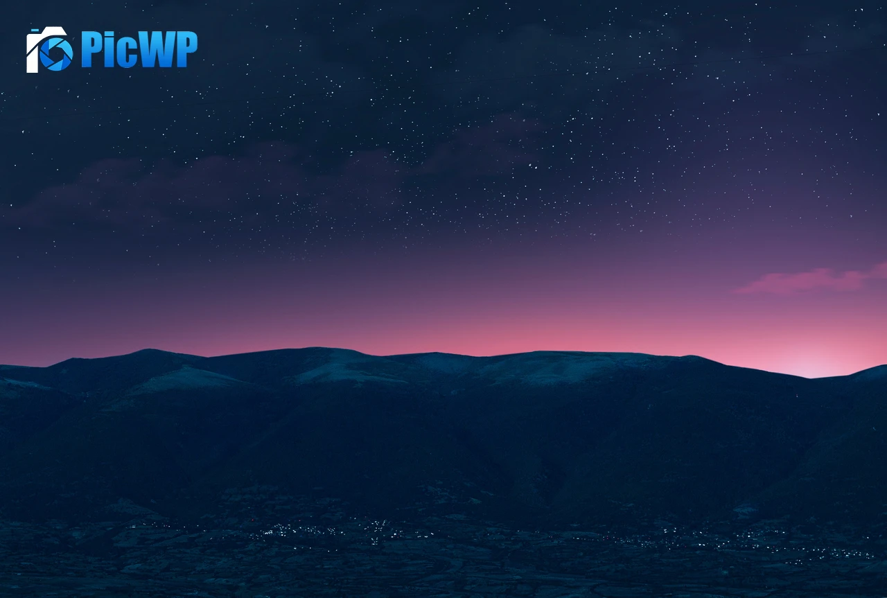 Silhouette Mountain 4K PC Wallpaper