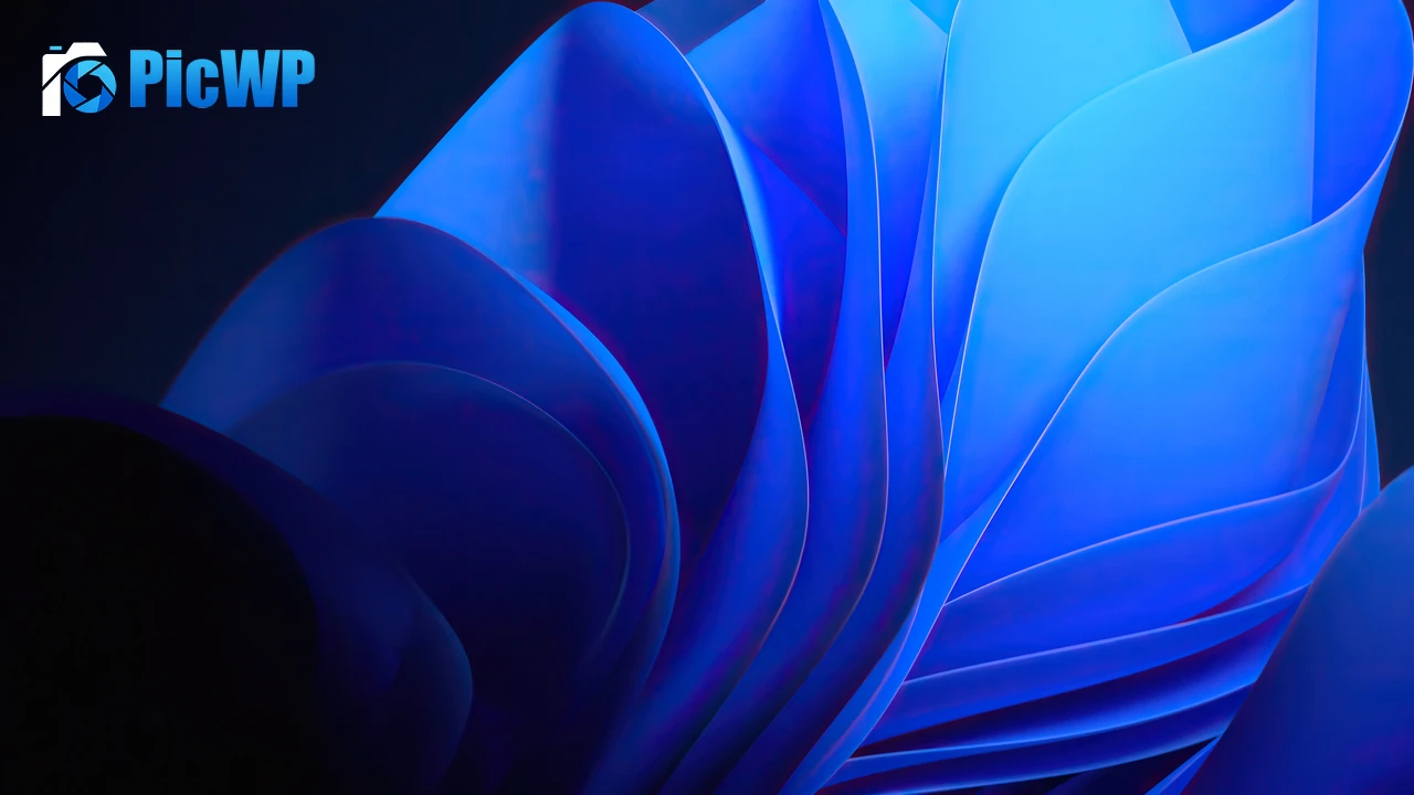 Windows 11 Blue Abstract Stock 4K PC Wallpaper