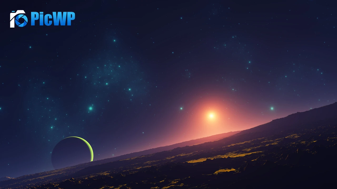 Sunset Planet 4K PC Wallpaper