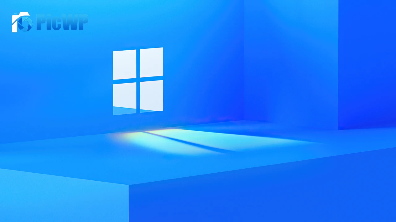 Windows 11 Blue Minimal 4K PC Wallpaper
