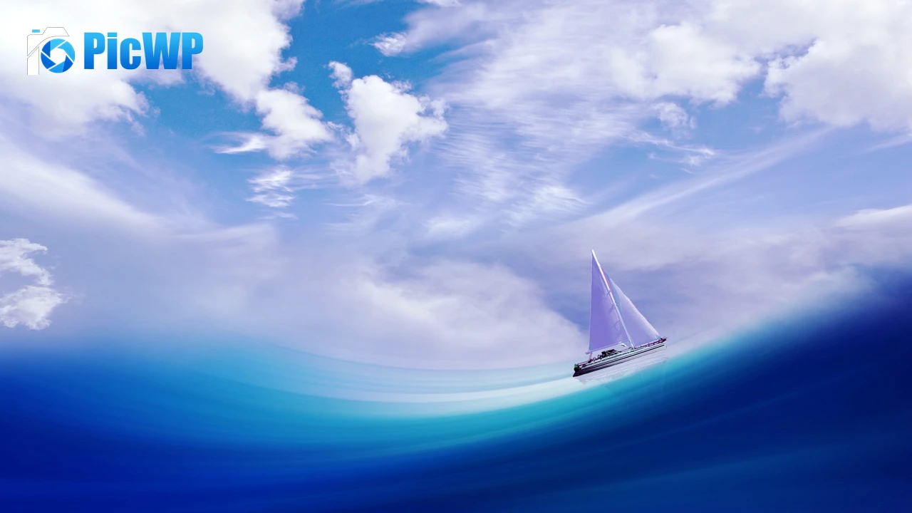 Sailing ship Illusion 4K PC Wallpaper