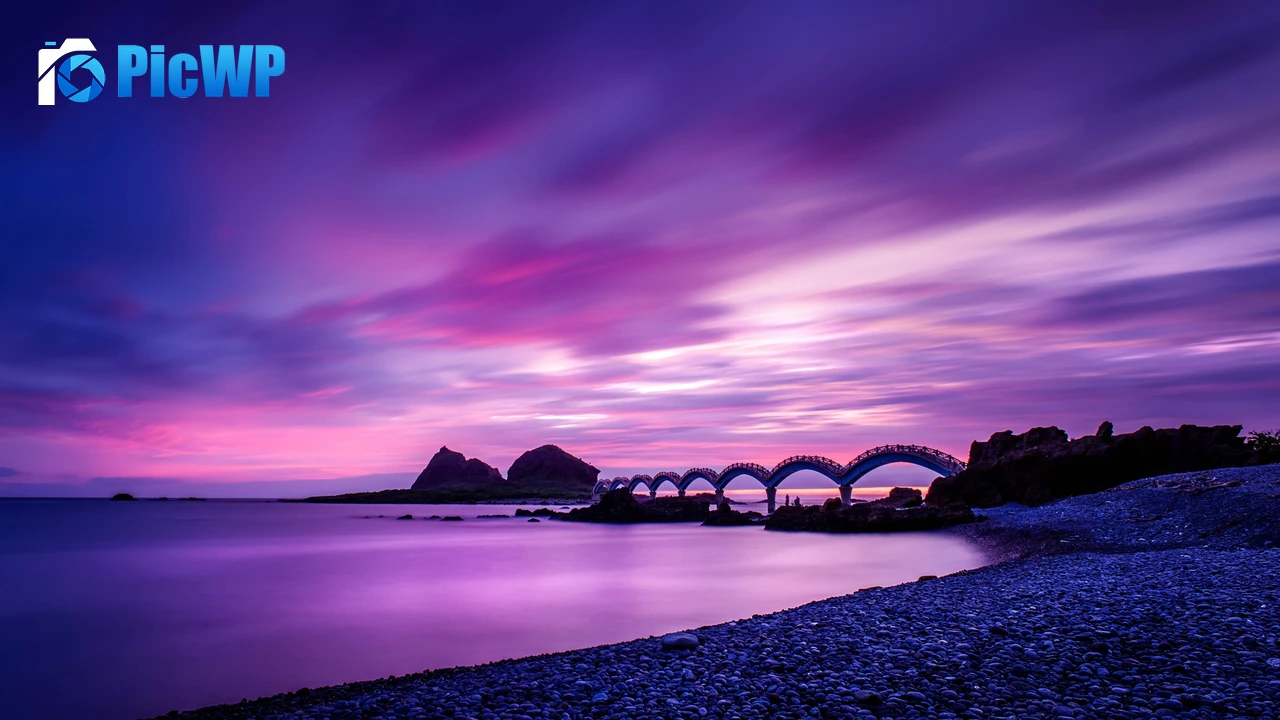 Sanxiantai Bridge Taiwan 4K PC Wallpaper