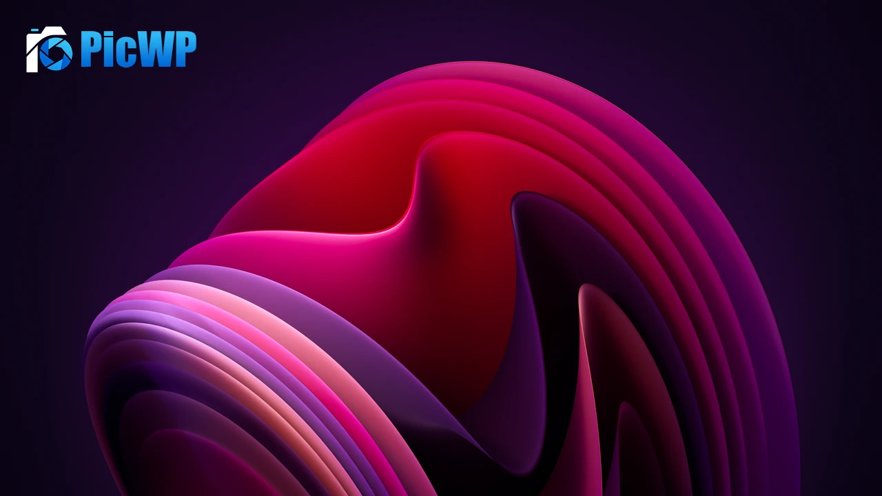 Windows 11 Flow Dark Mode 4K PC Wallpaper