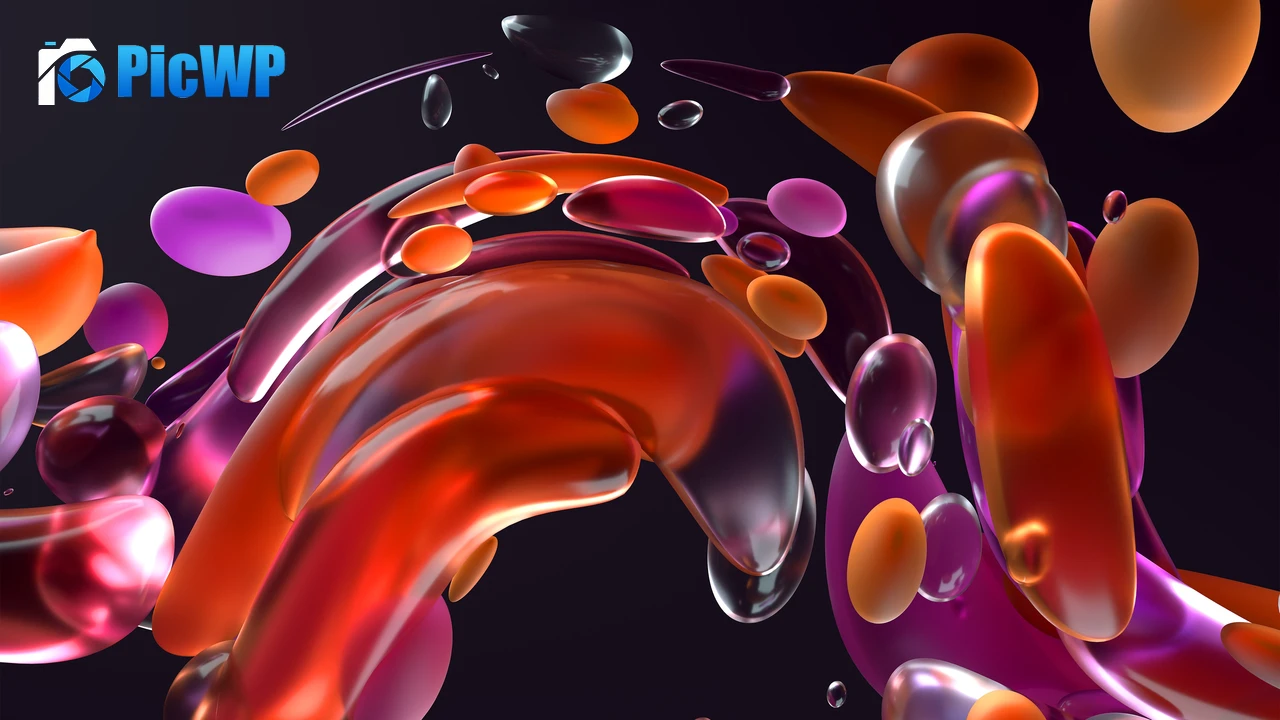 Windows 11 Colorful liquid bubbles 4K PC Wallpaper
