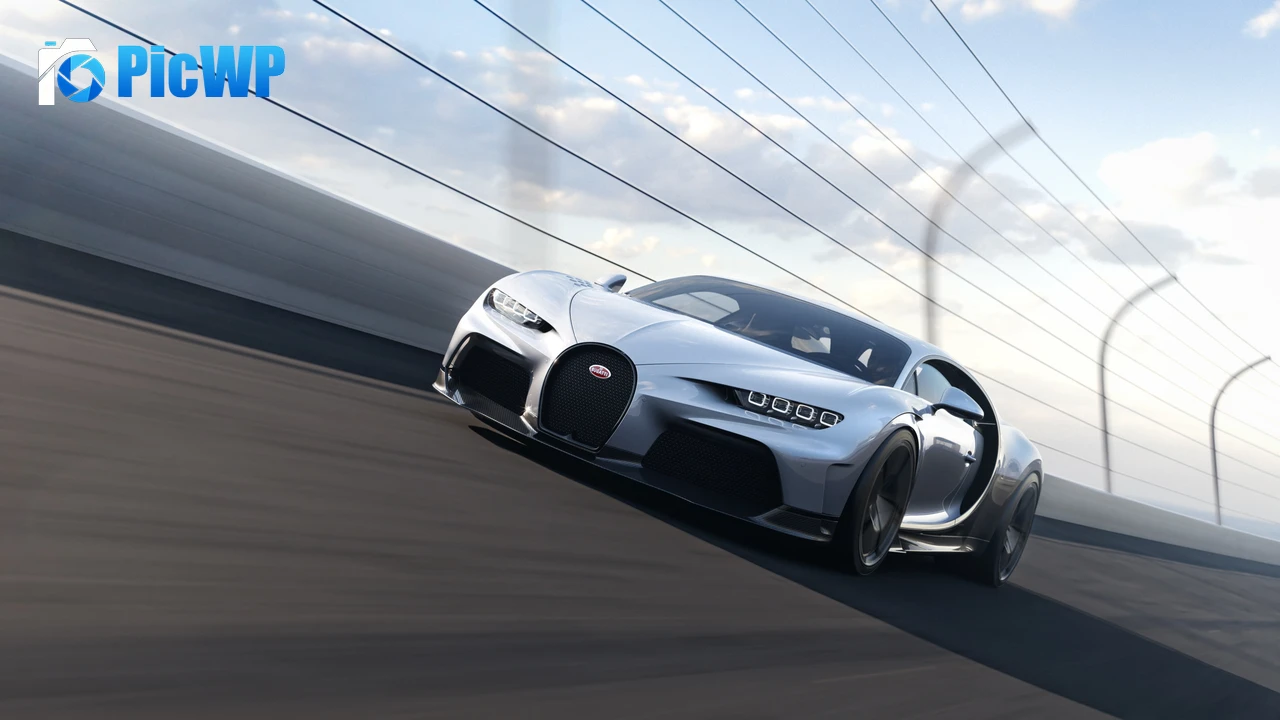 Bugatti Chiron Super Sport Race track 4K PC Wallpaper