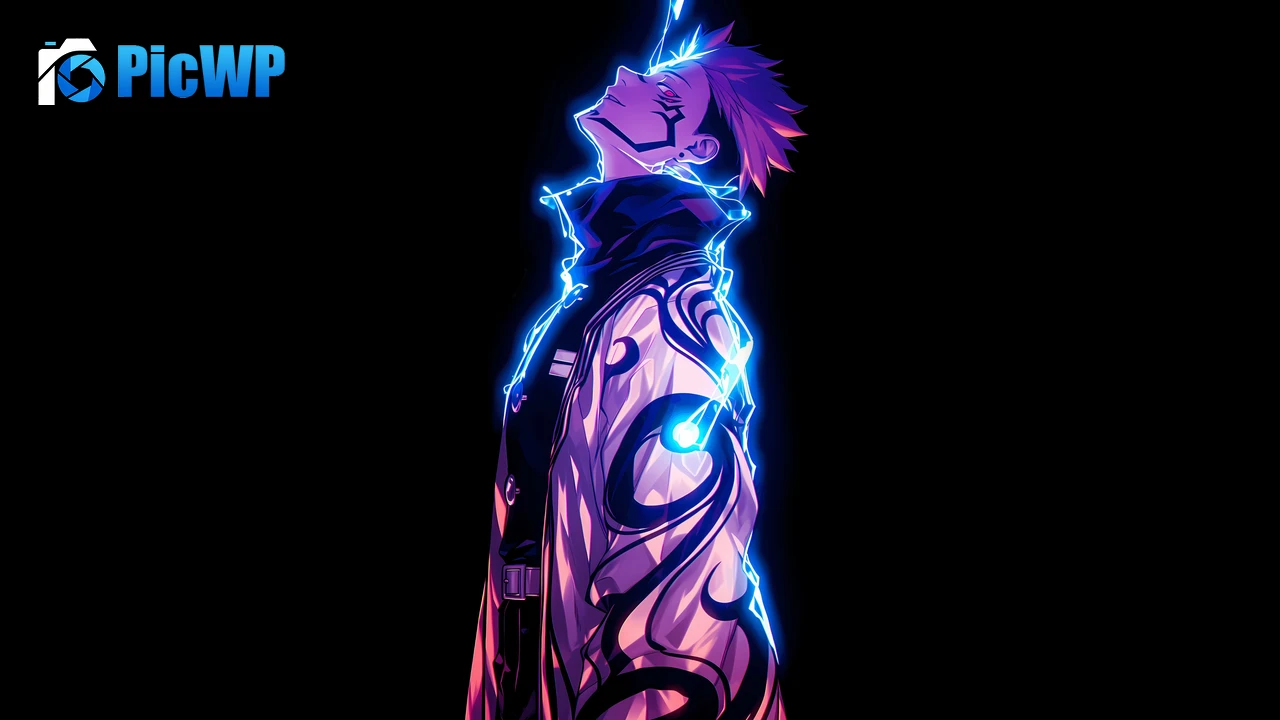 Sukuna Black background 4K PC Wallpaper
