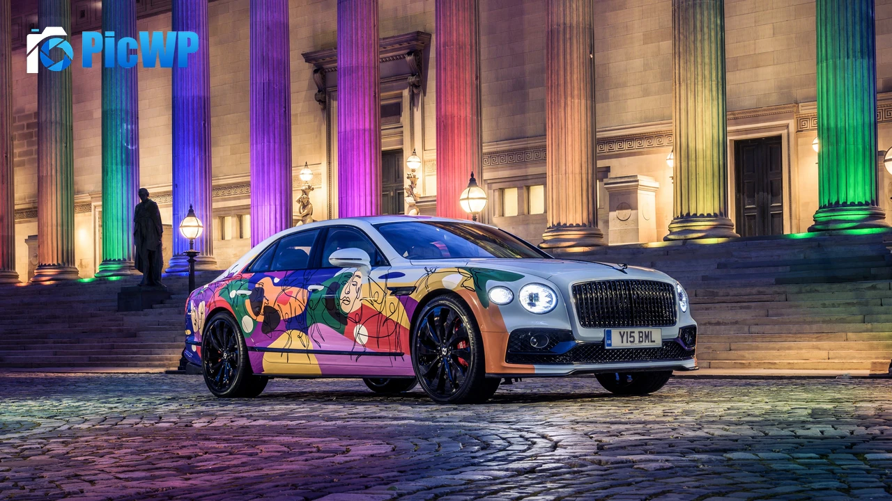Bentley Flying Spur Unifying Spur Art Car 4K PC Wallpaper