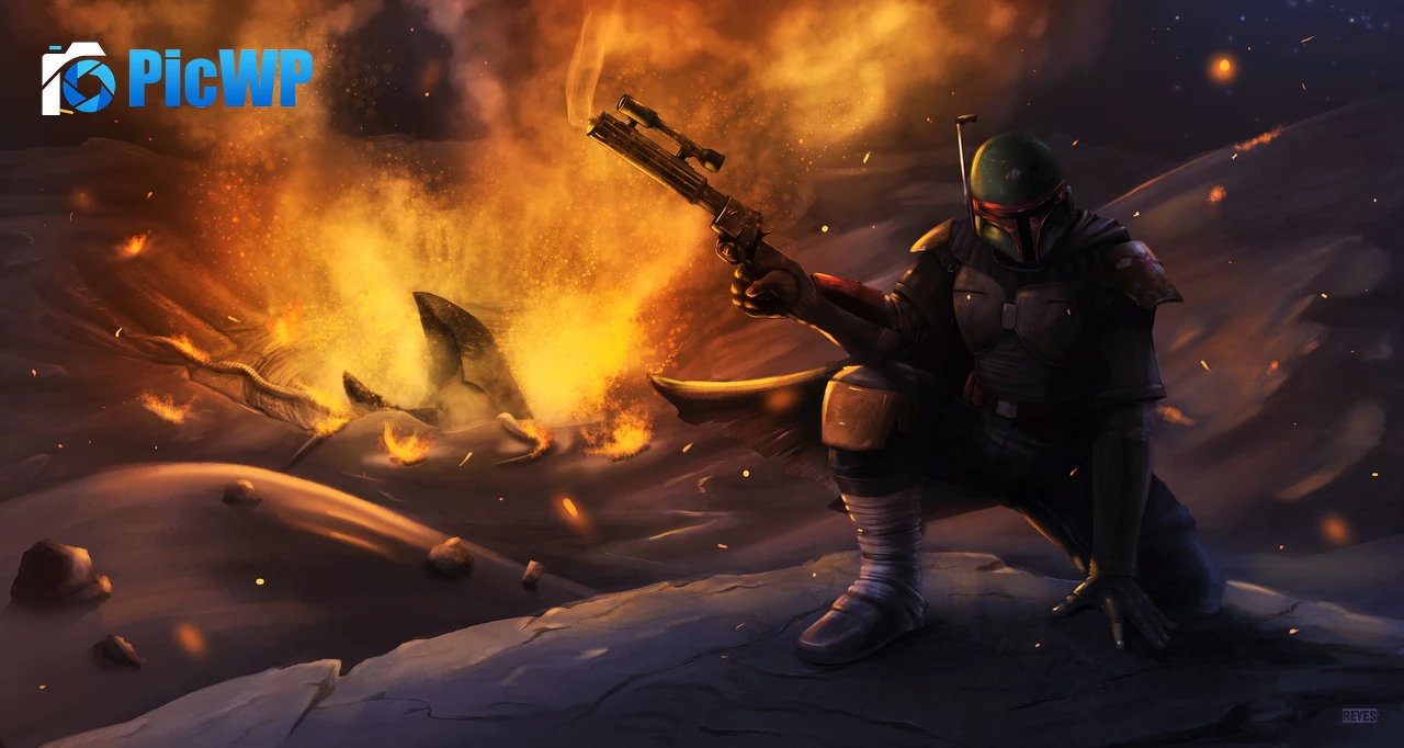 Boba Fett Bounty hunter 4K PC Wallpaper