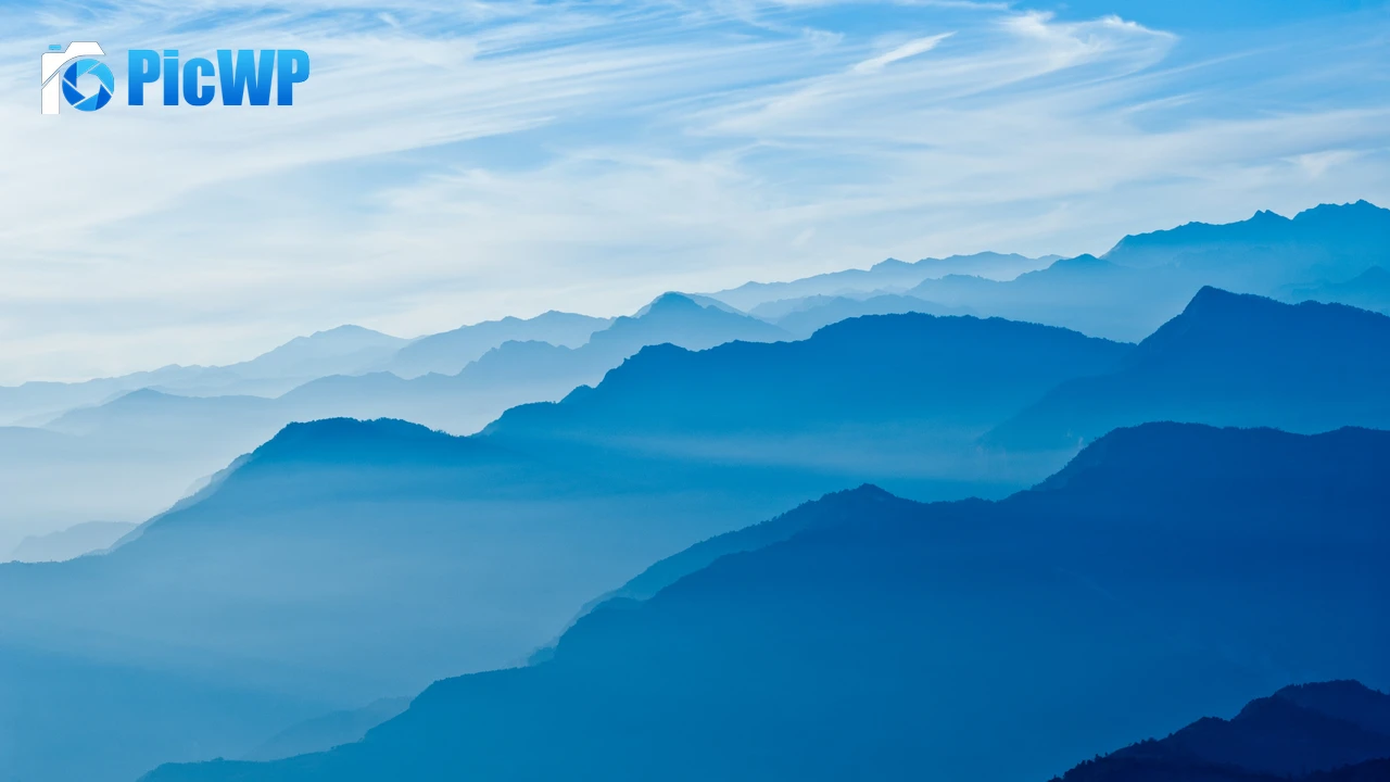 Mountains Blue Sky 4K PC Wallpaper