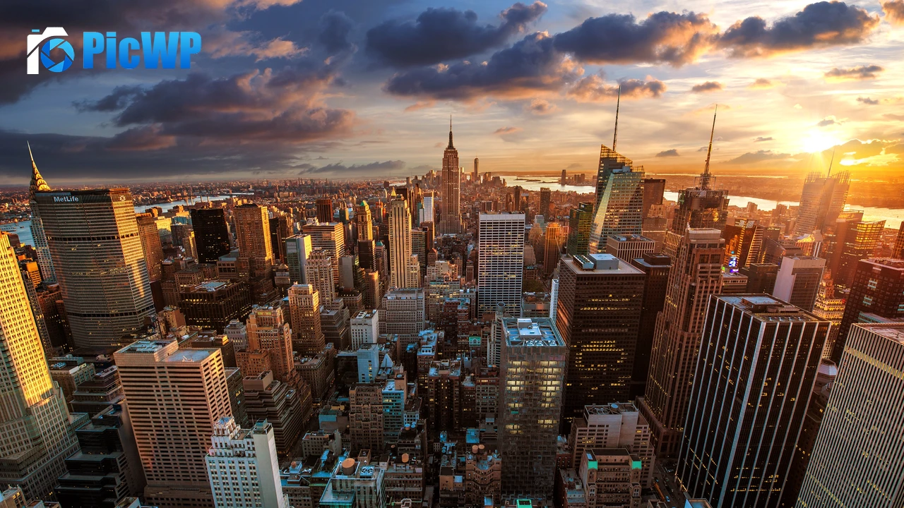 New York City Evening sky 4K PC Wallpaper