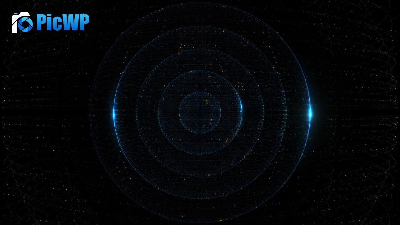 Particles Circles 4K PC Wallpaper