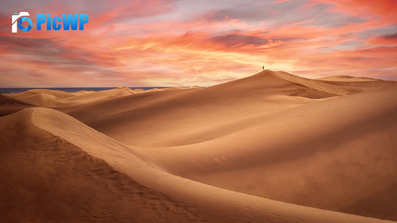 Desert Evening 4K PC Wallpaper