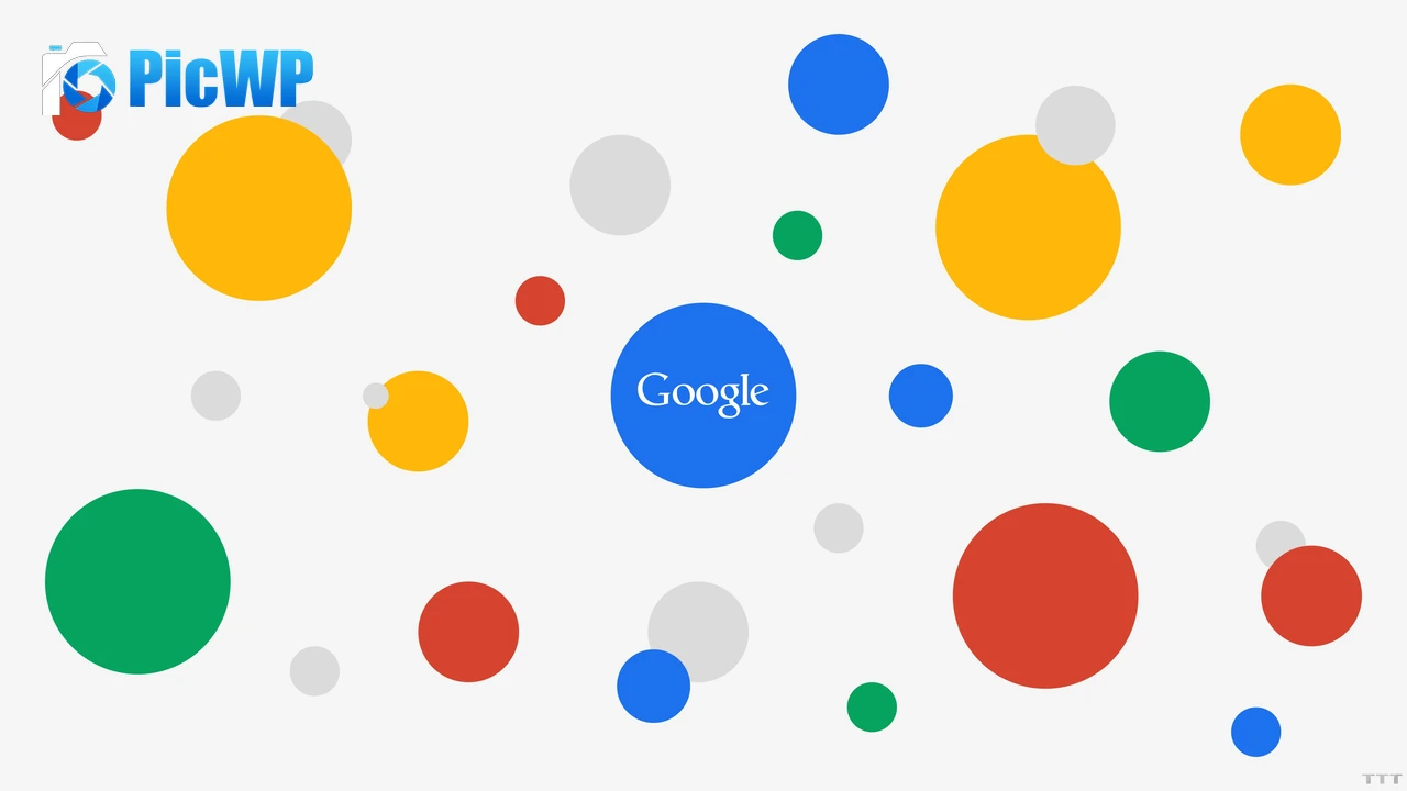 Google Circles 4K PC Wallpaper