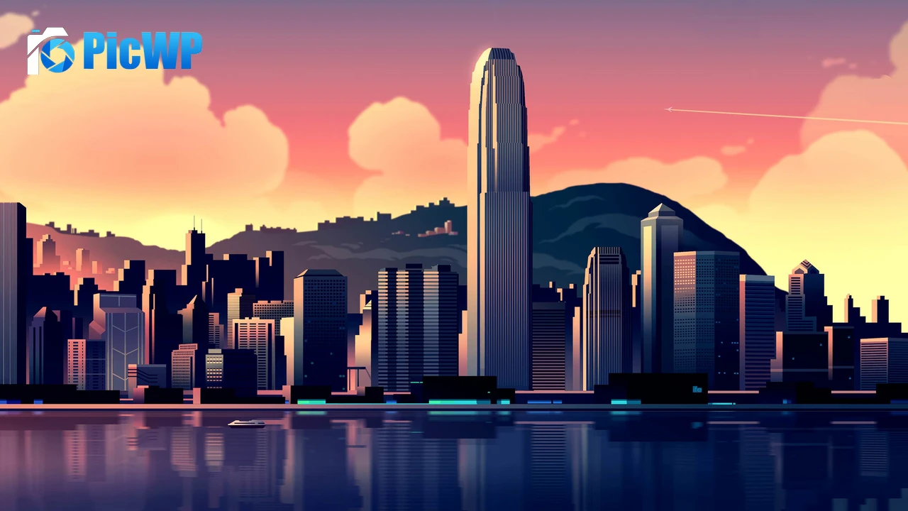 Hong Kong Illustration 4K PC Wallpaper