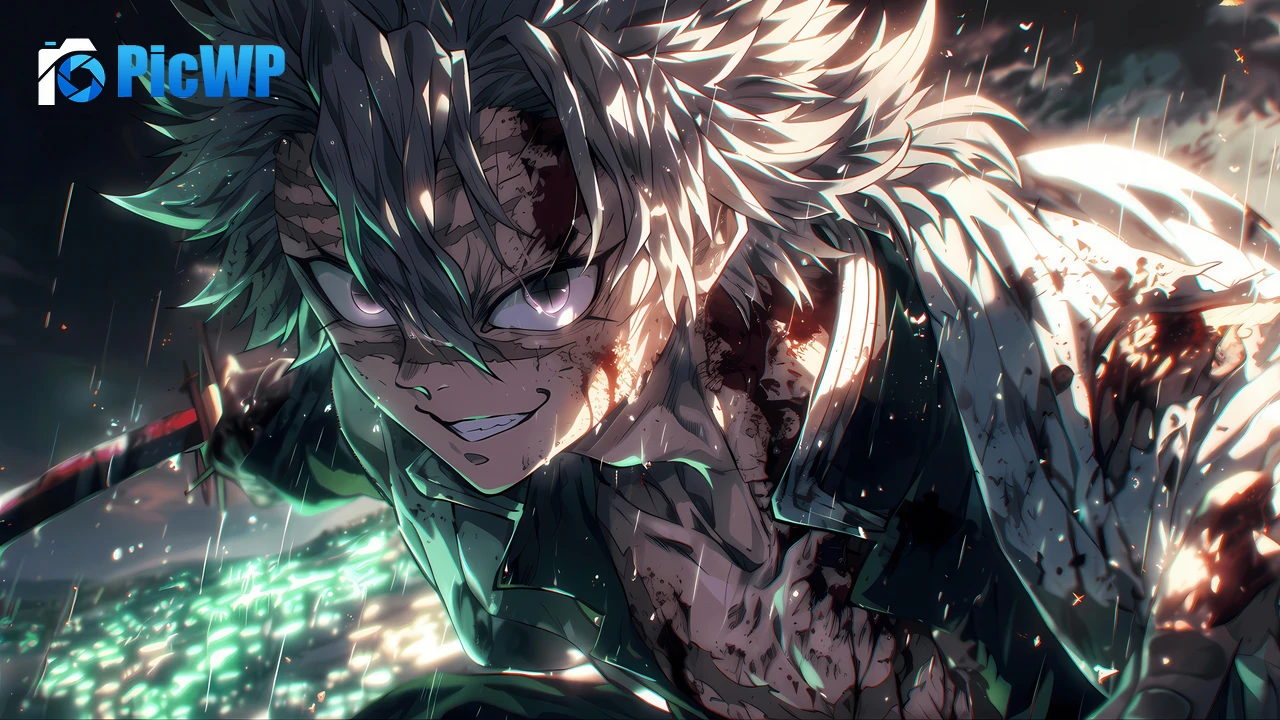 Sanemi Shinazugawa Artwork 4K PC Wallpaper