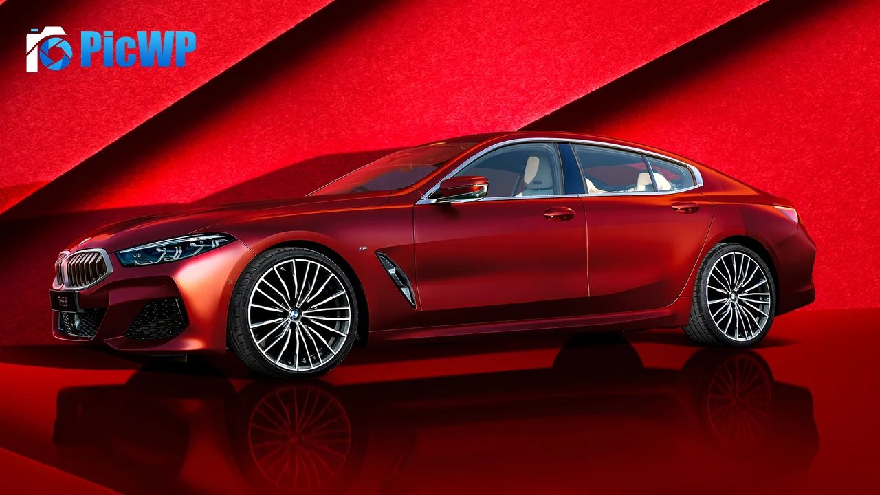 BMW 8 Series Gran Coupé Red 4K PC Wallpaper