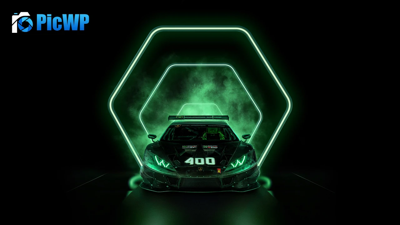 Lamborghini Huracán Squadra Corse Dark background 4K PC Wallpaper