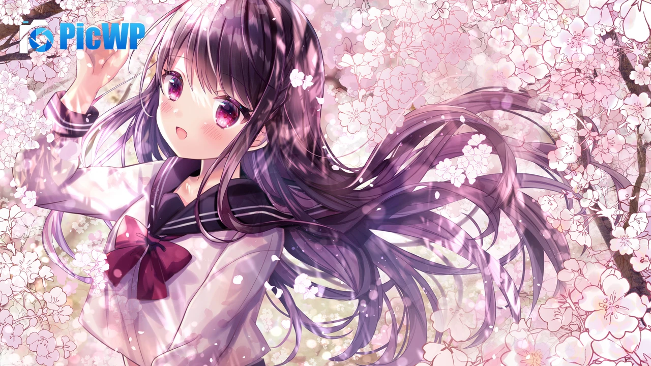 Anime girl Girly 4K PC Wallpaper