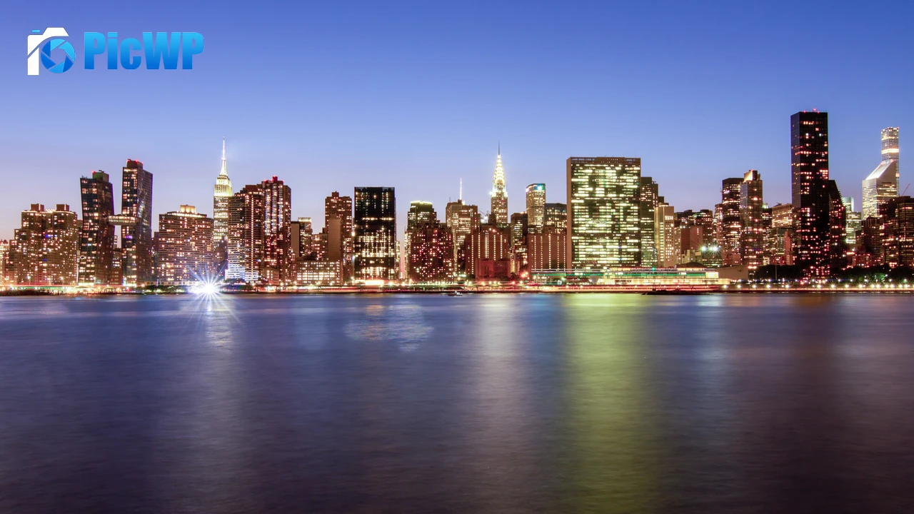 New York City Night illumination 4K PC Wallpaper