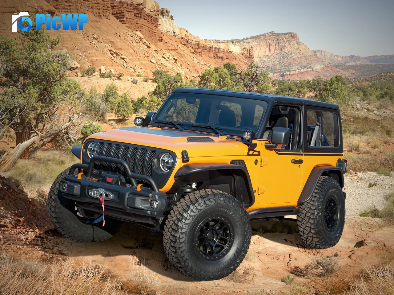 Jeep Orange Peelz 2021 3K PC Wallpaper