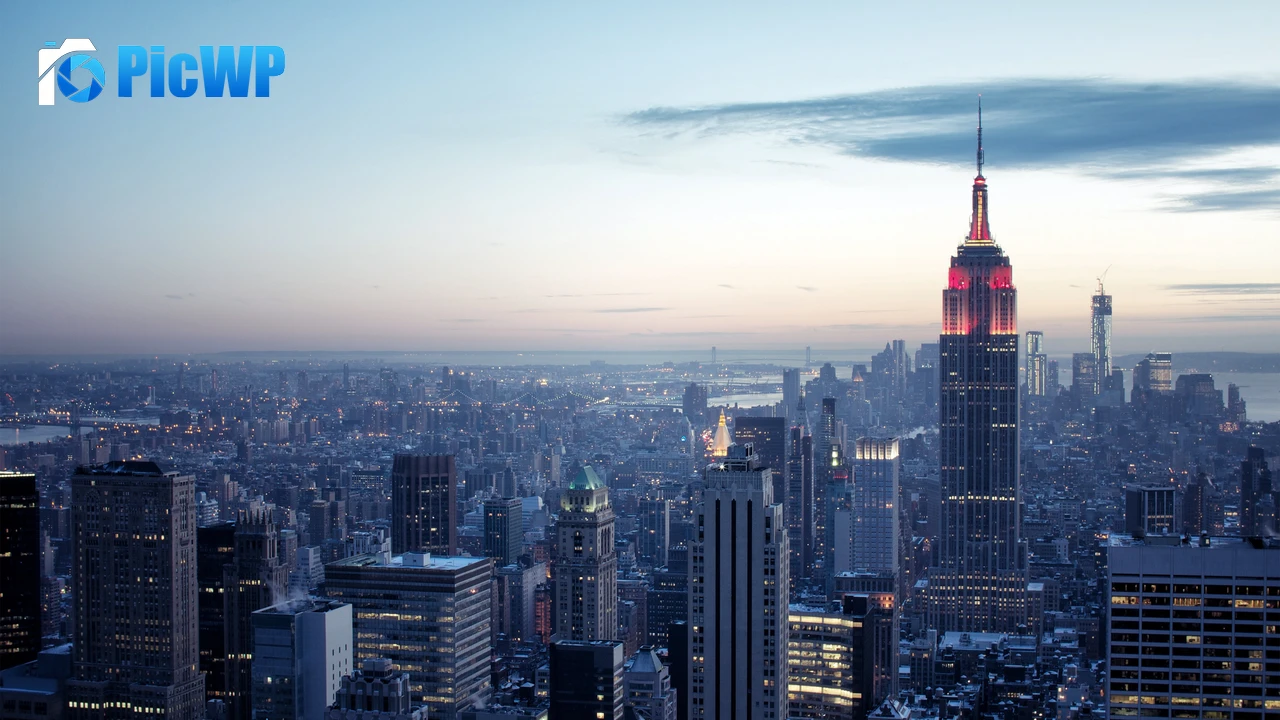 New York City Sunset 4K PC Wallpaper
