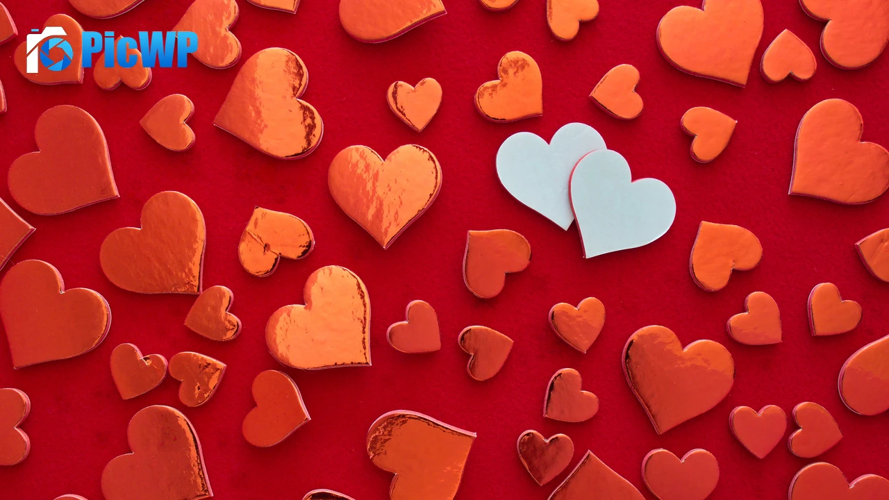 Red hearts Heart shape 4K PC Wallpaper