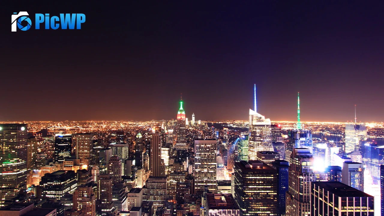 New York City Night lights 4K PC Wallpaper