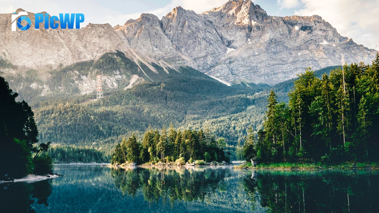 Lake Mountains 4K PC Wallpaper