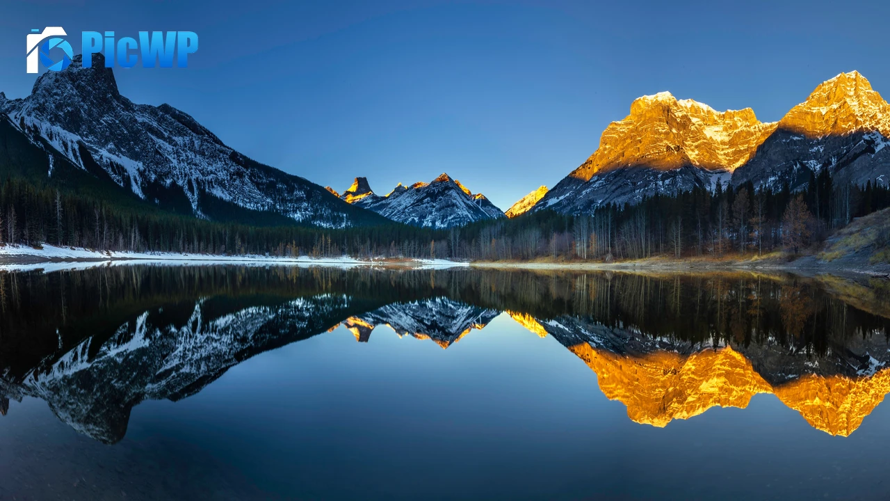 Wedge Pond Banff National Park 4K PC Wallpaper