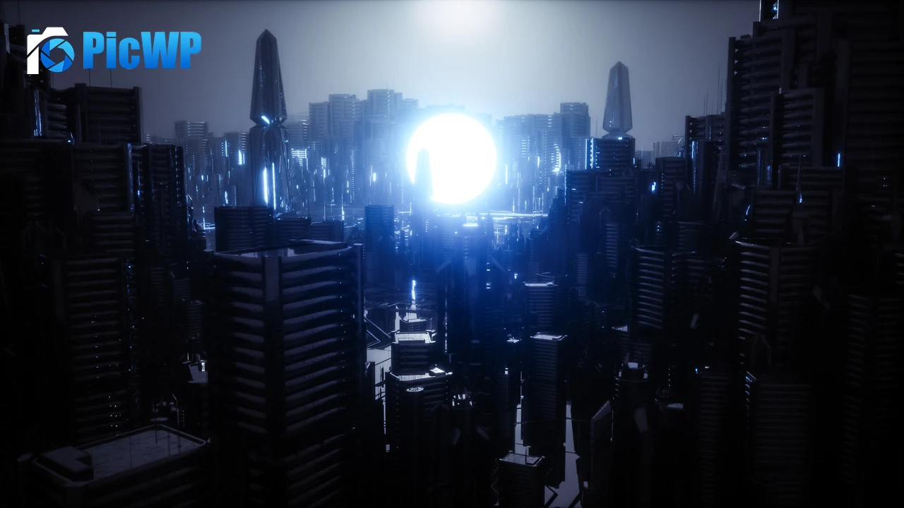 Futuristic city Energy 4K PC Wallpaper